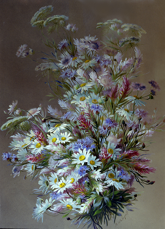Bouquet of Wildflowers - Raoul de Longpre