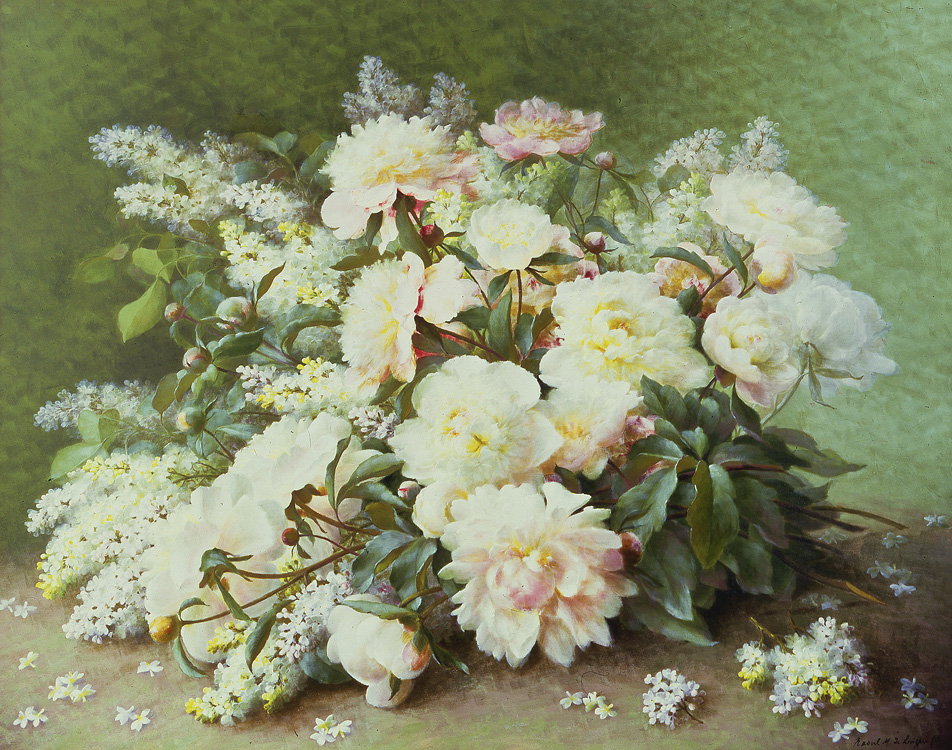 Peonies and Lilacs - Raoul de Longpre