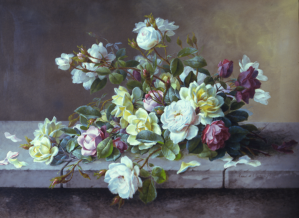 Still Life of Flowers - Longpre Raoul de
