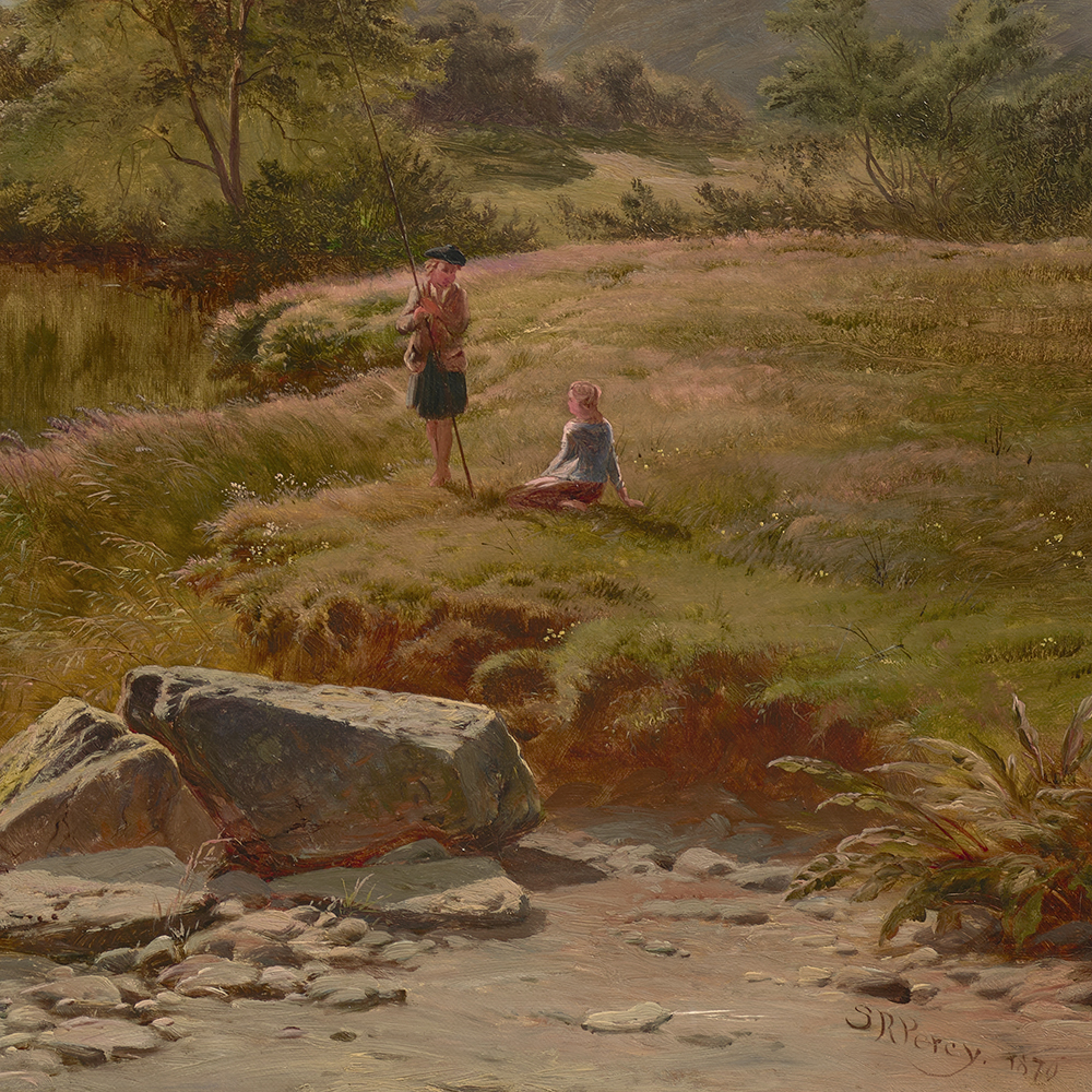 Along the River (possibly: Glen Falloch, Scotland) - Sidney Richard Percy
