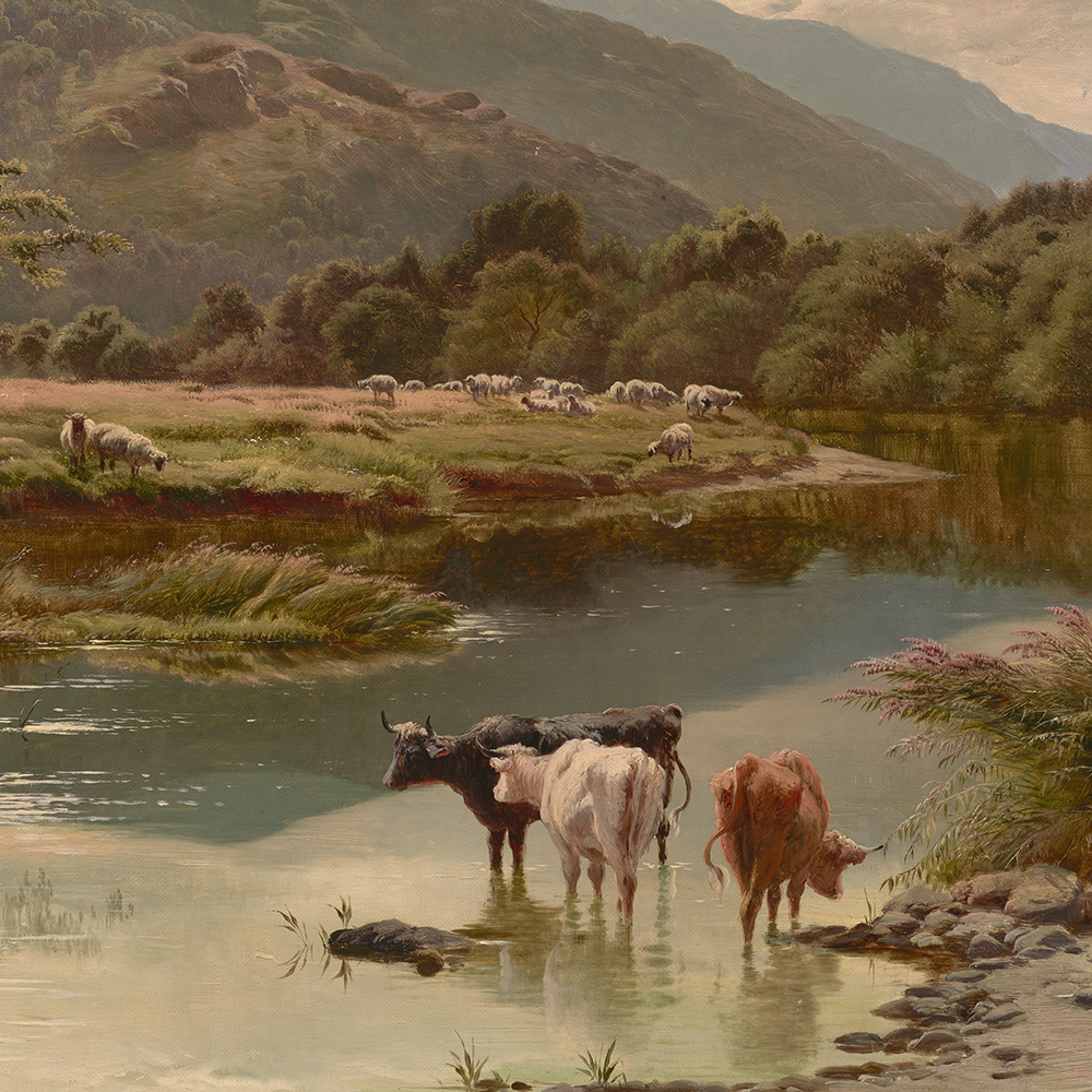Along the River (possibly: Glen Falloch, Scotland) - Sidney Richard Percy