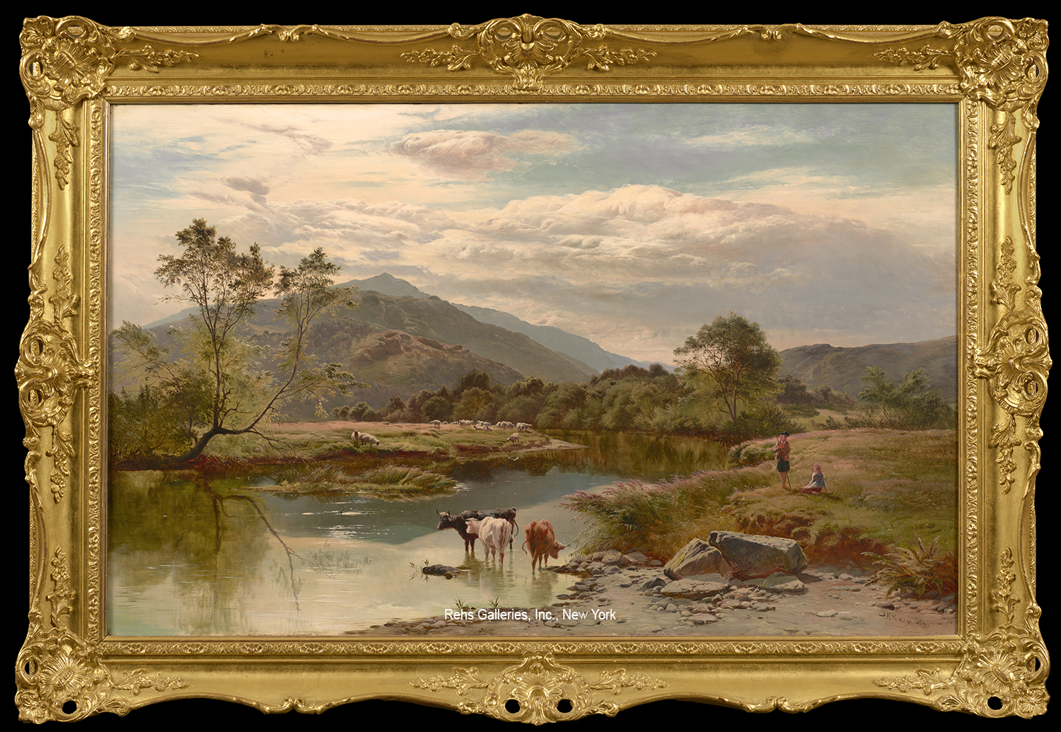 Along the River (possibly: Glen Falloch, Scotland) - Sidney Richard Percy