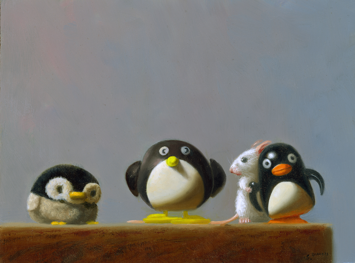 Family Portrait: Penguin Pose - Dunkel Stuart