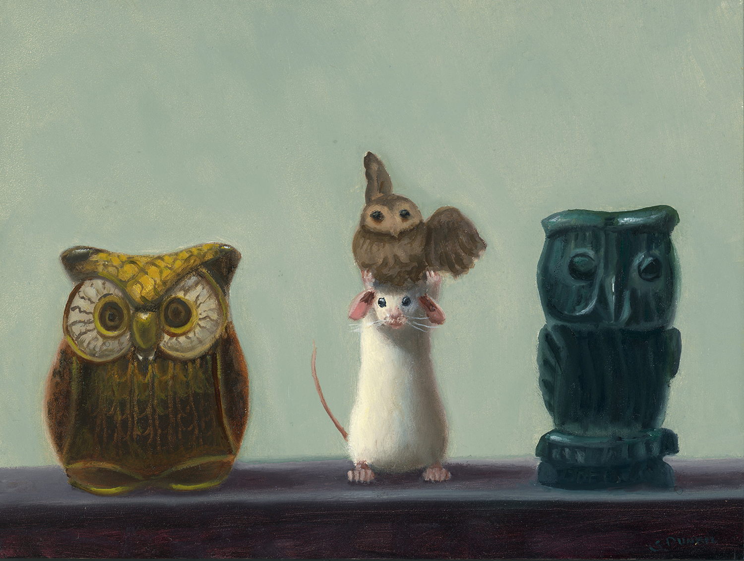 Family Portrait: Owl Family - Dunkel Stuart
