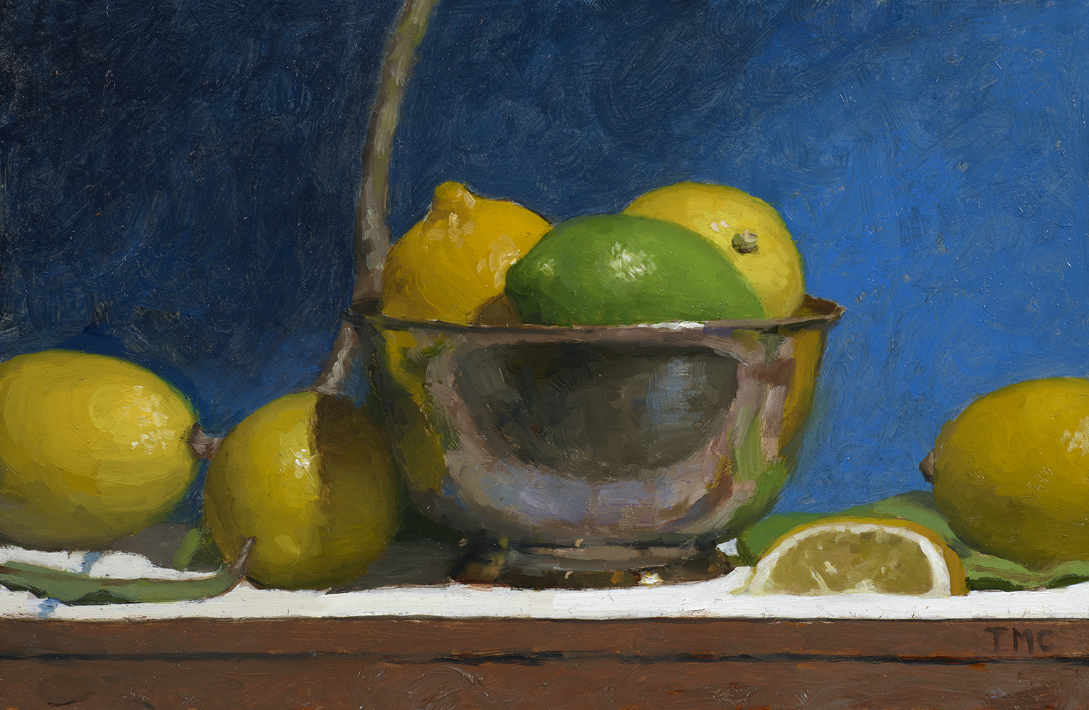 Lemons and Limes in Silver Bowl - Casey Todd M.