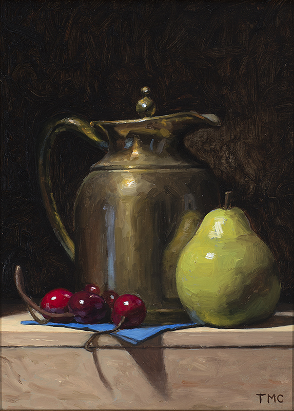 Teapot with Cherries and Pear - Casey Todd M.