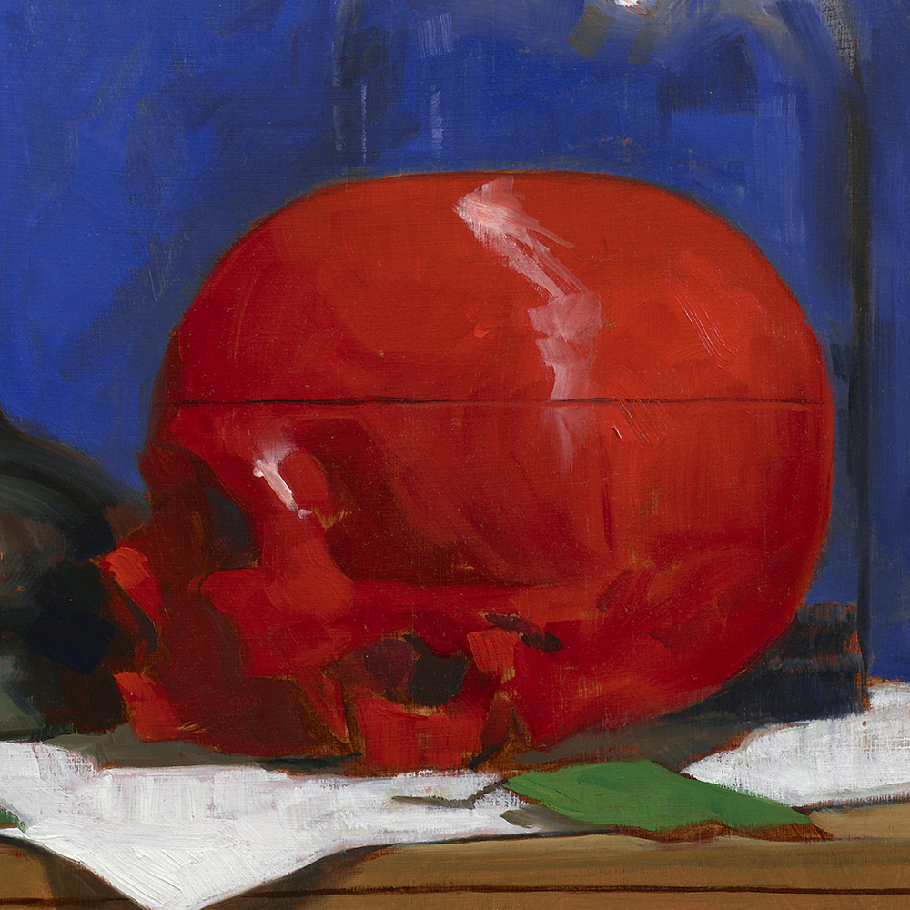 Red Skull with Cloche & Jug - Todd M. Casey
