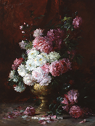 Still Life of Roses in a Vase - Furcy De Lavault, Albert Tibule