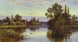 Punting on the Thames - Glendening, Alfred A.