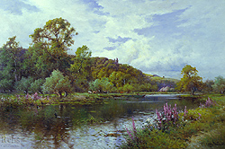 The Thames - Summer Morning near Maidenhead - Breanski, Jr., Alfred de