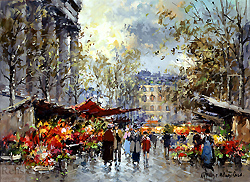 Flower Market, Madeleine - Blanchard, Antoine