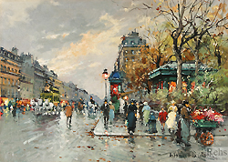La Rue Lafayette et le Square Montholon - Blanchard, Antoine