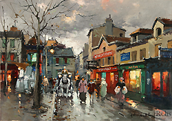 Rue Norvis, Place du Tertre, Montmartre - Blanchard, Antoine