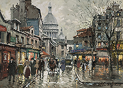 Place du Tertre a Montmartre, Paris - Blanchard, Antoine