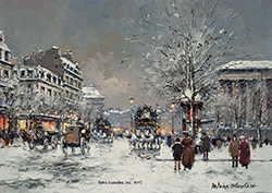 Place de la Madeleine, Winter - Blanchard Antoine