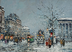 Boulevard de la Madeleine, Winter - Blanchard Antoine