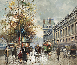 Quai du Louvre - Antoine Blanchard