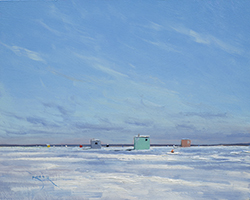 Ice Houses on the Banana Bar, Lake Mille Lacs, MN - Bauer, Ben