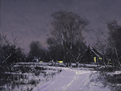 Winters Eve in Dusty Rose (Artist\'s Residence) - Ben Bauer