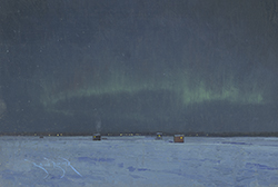 Ice Fishing Houses and Northern Lights - Bauer, Ben