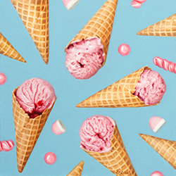 Strawberry Ice Cream Cones - Sistrunk Beth