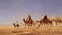 A Caravan Crossing the Desert - Charles-Théodore Frère