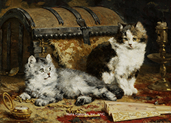 Cats at Play - Eycken, Charles H. Van den