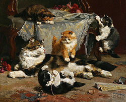 Kittens at Play - Eycken, Charles H. Van den