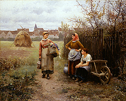 Going to the Wash-House - Knight, Daniel Ridgway