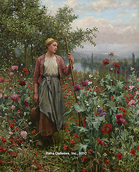 Maria Among the Poppies - Knight, Daniel Ridgway