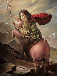 The Pig Rider Crossing the Alps - Bowers, David