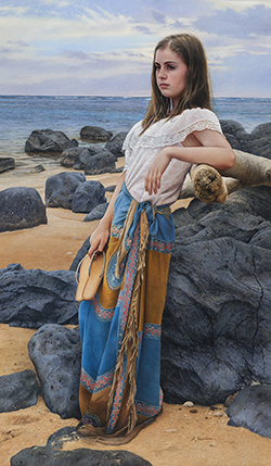 Young Girl at Seashore - Sheridan, Duffy