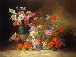 Poppies, Daisies and Summer Flowers - Coppenolle, Edmond van