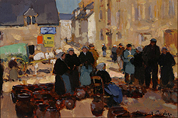 Pottery Market in Guingamp - Edouard Léon Cortès