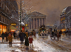 Rue Royale, Winter - Edouard Léon Cortès