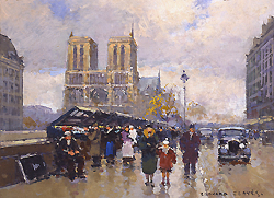 Place St. Michel - Notre Dame - Cortès, Edouard Léon