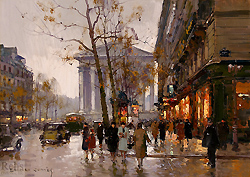 Madeleine and Rue Royale, Paris - Cortès Edouard Léon
