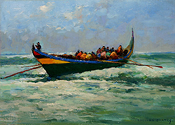 La Barque - Edouard Léon Cortès