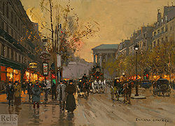 Place de la Madeleine et rue Cambon - Cortès Edouard Léon