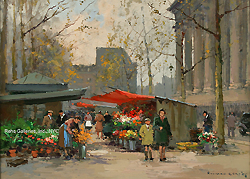 Flower Market, Madeleine - Edouard Léon Cortès
