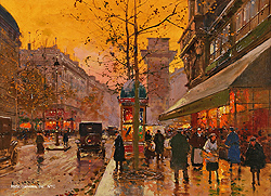 Boulevard et Porte St. Martin - Edouard Léon Cortès