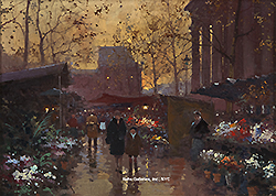 Marche aux fleurs, Madeleine - Edouard Léon Cortès
