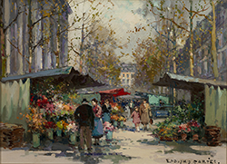Flower Market, Madeleine - Cortès Edouard Léon