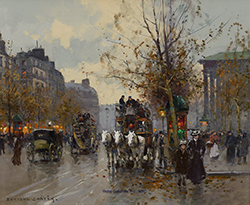 Omnibus on the Place de la Madeleine - Cortès Edouard Léon