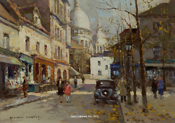 Place du Tertre, Montmartre - Edouard Léon Cortès