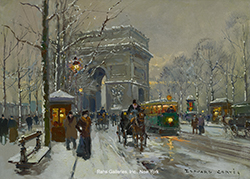 Arc de Triomphe, Hiver - Edouard Léon Cortès