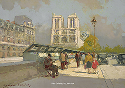 Bouquinistes, Notre-Dame - Edouard Léon Cortès