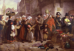 An English Artist Collecting Costumes in Brittany - Hughes, Edward