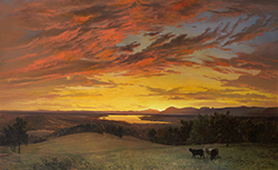 Sunset at Olana, Hudson Valley, NY - Erik Koeppel
