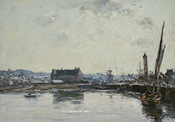 Le Port de Trouville - Boudin, Eugène Louis